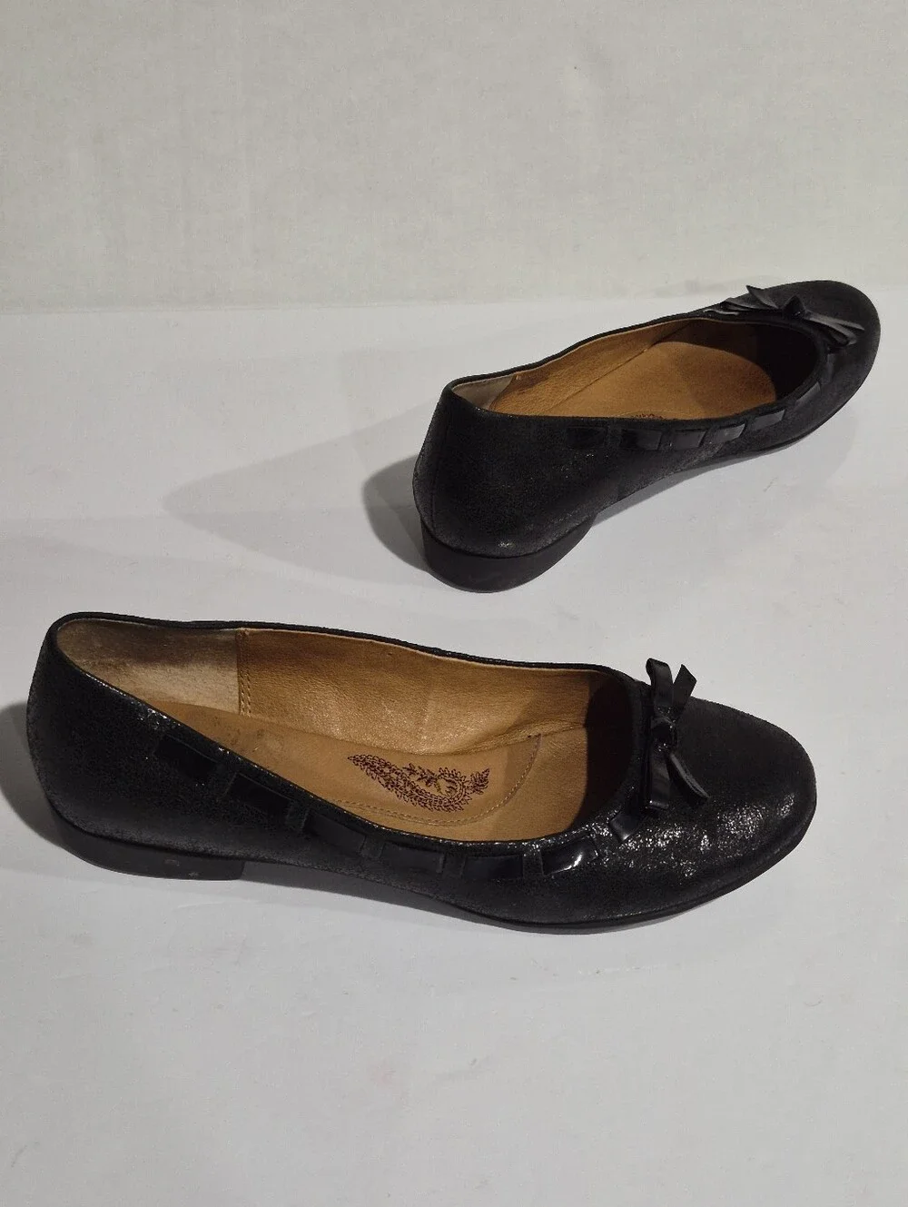 Sofft Women's Black  Bow Accent Ballet Flats Size 11